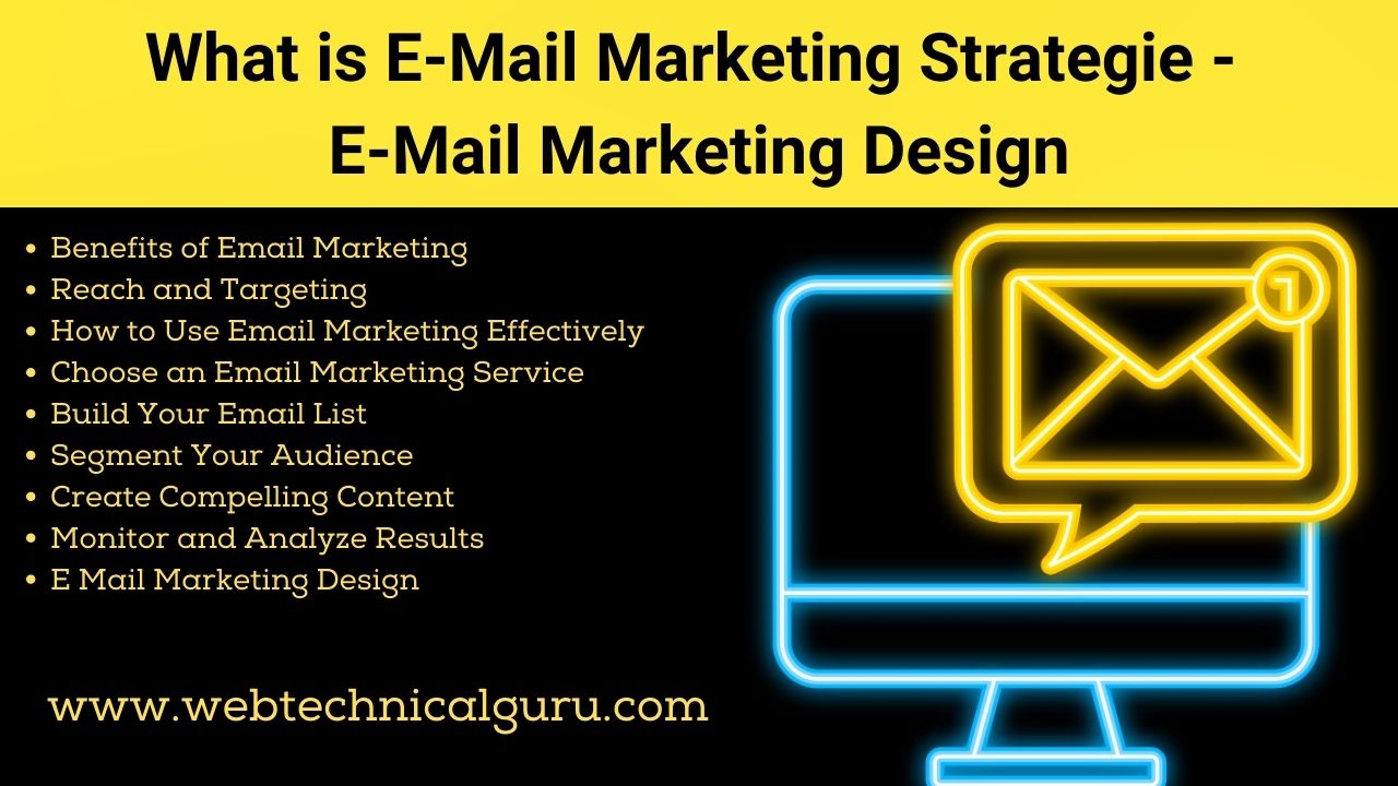 E Mail Marketing Strategie
