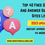 Question And Answer Submission Sites