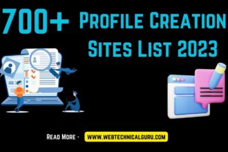Profile Creation Sites List 2023